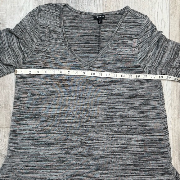 Torrid Favorite V-Neck Tunic Tee Bundle Black And Grey Textured Women’s  L - Picture 5 of 12